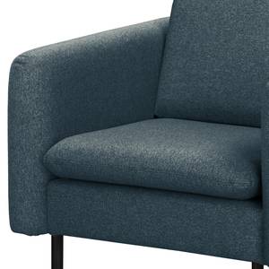 Fauteuil La Motte geweven stof - Geweven stof Sogol: Donkerblauw	 - Zonder hocker