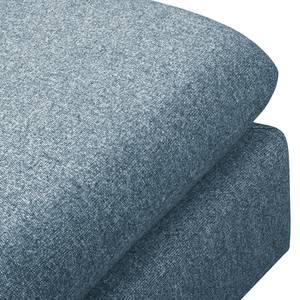 Sessel La Motte Webstoff - Webstoff Sogol: Jeansblau - Mit Hocker