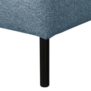 Sessel La Motte Webstoff - Webstoff Sogol: Jeansblau - Mit Hocker