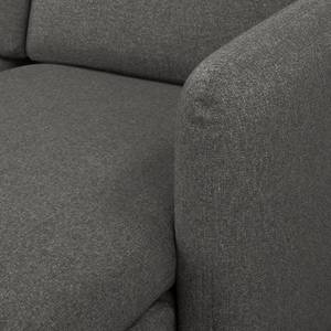 Sofa La Motte (3-Sitzer) Webstoff - Webstoff Sogol: Dunkelgrau