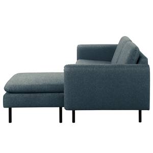 Ecksofa La Motte Webstoff - Webstoff Sogol: Dunkelblau - Breite: 160 cm