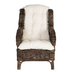 Fauteuil relax Bedous Tissu / Rotin