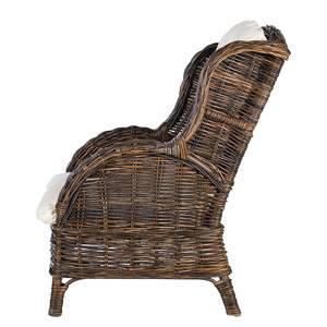 Relaxsessel Bedous Webstoff / Rattan