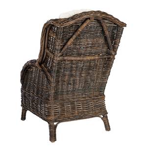 Relaxfauteuil Bedous geweven stof/rotan