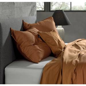 Kissenbezug Satinado II (2er-Set) Baumwolle Satin - Braun - 80 x 80 cm