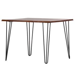 Eettafel Balleroy massief acaciahout/ijzer - Breedte: 100 cm