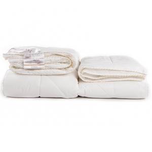 Couette double 4 saisons Gold Fibres creuses - Blanc - 140 x 220 cm