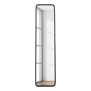 Miroir rectangulaire contour en caoutcho Caoutchouc - Noir