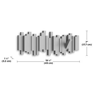 Wandkapstok Stäbchen Lichtgrijs