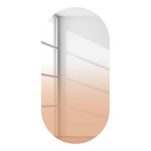 Miroir ovale effet brumeux rosé 45 x 91 Cuivre