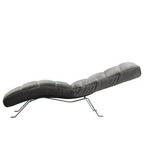 Chaise relax Kasson Tissu - Tissu Urda: Gris - Argenté