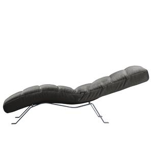 Chaise relax Kasson Tissu - Tissu Urda: Gris foncé - Argenté