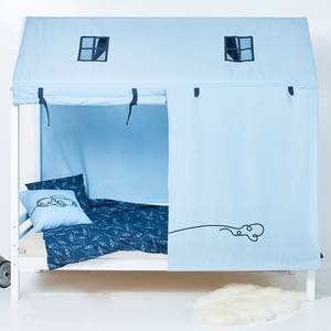 Hausbett Hoppekids Basic IV mitwachsendes Bett mit ECO-Matratze - Blau