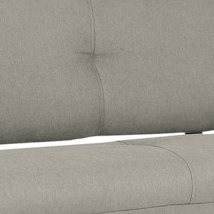 Panca imbottita Koro I Tessuto liscio / Ferro - Color grigio pallido - Larghezza: 210 cm