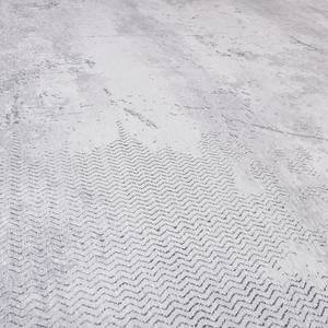 Kurzflorteppich Radiate Polyester - Grau - 60 x 100 cm