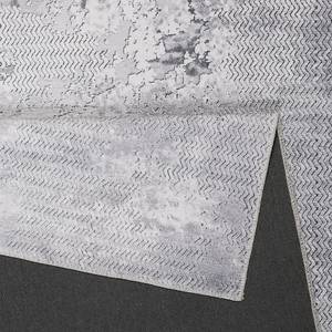 Kurzflorteppich Radiate Polyester - Grau - 60 x 100 cm