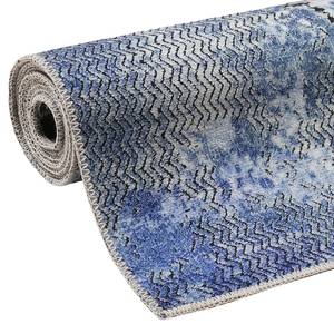 Kurzflorteppich Radiate Polyester - Blau - 80 x 150 cm