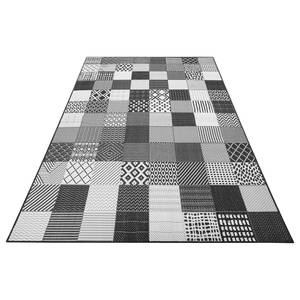 In- & outdoorvloerkleed Chester kunstvezels - zwart/wit - 120 x 170 cm