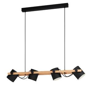 Hanglamp Hornwood staal - 4 lichtbronnen