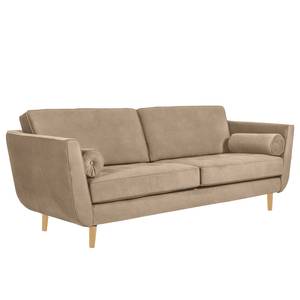 Sofa Vieux Lyon (3-Sitzer) Microfasser - Microfaser Panja: Beige