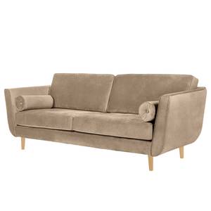 Sofa Vieux Lyon (3-Sitzer) Microfasser - Microfaser Panja: Beige