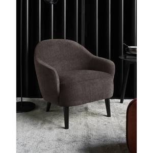 Fauteuil Viggianello Tissu - Tissu Nona: Gris foncé