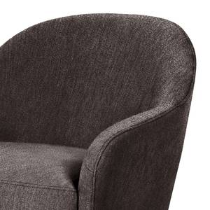 Fauteuil Viggianello Tissu - Tissu Nona: Gris foncé