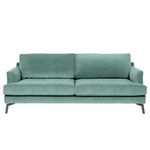 Sofa Vieux Bourg (3-Sitzer) Webstoff - Flachgewebe Nona: Blau