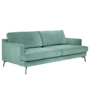 Sofa Vieux Bourg (3-Sitzer) Webstoff - Flachgewebe Nona: Blau