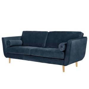 Sofa Vieux Lyon (3-Sitzer) Microfasser - Microfaser Panja: Blau