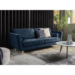 Sofa Vieux Lyon (3-Sitzer) Microfasser - Microfaser Panja: Blau