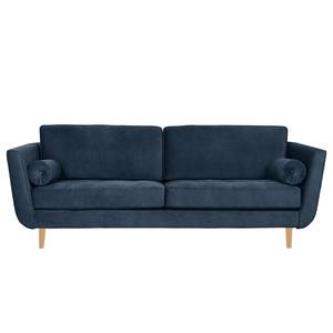 Sofa Vieux Lyon (3-Sitzer) Microfasser - Microfaser Panja: Blau