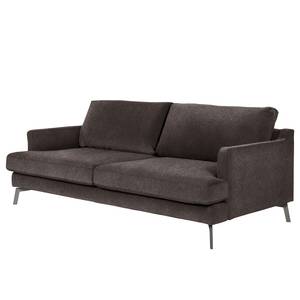 Sofa Vieux Bourg (3-Sitzer) Webstoff - Flachgewebe Nona: Dunkelgrau