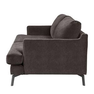 Sofa Vieux Bourg (3-Sitzer) Webstoff - Flachgewebe Nona: Dunkelgrau