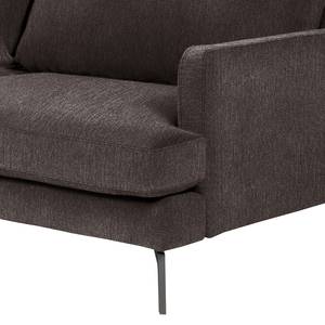 Sofa Vieux Bourg (3-Sitzer) Webstoff - Flachgewebe Nona: Dunkelgrau