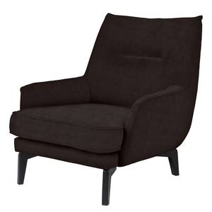 Fauteuil Vieux Vichy Cuir - Cuir Lecia: Marron foncé