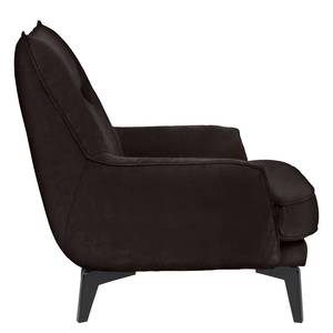 Fauteuil Vieux Vichy Cuir - Cuir Lecia: Marron foncé