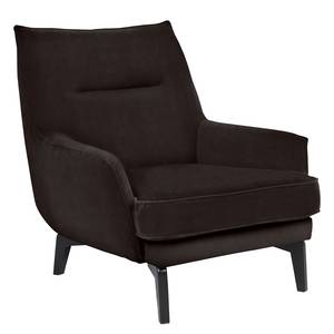 Fauteuil Vieux Vichy Cuir - Cuir Lecia: Marron foncé