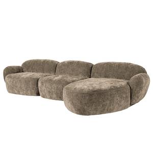 Ecksofa Vieux Colpo Microfaser - Microfaser Alana: Beige - Breite: 344 cm - Longchair davorstehend rechts