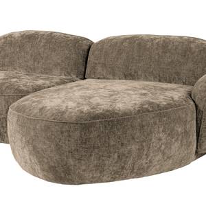 Ecksofa Vieux Colpo Microfaser - Microfaser Alana: Beige - Breite: 344 cm - Longchair davorstehend rechts