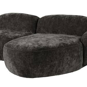 Ecksofa Vieux Colpo Microfaser - Microfaser Alana: Dunkelgrau - Breite: 344 cm - Longchair davorstehend rechts