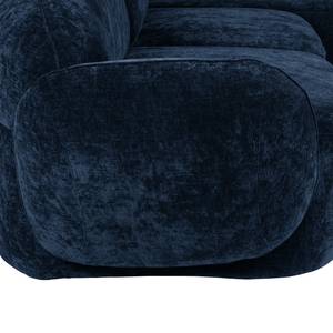 Ecksofa Vieux Colpo Microfaser - Microfaser Alana: Dunkelblau - Breite: 344 cm - Longchair davorstehend rechts