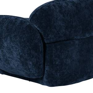 Ecksofa Vieux Colpo Microfaser - Microfaser Alana: Dunkelblau - Breite: 344 cm - Longchair davorstehend rechts