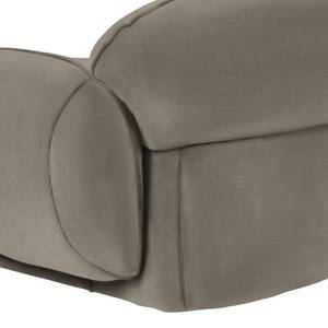 Canapé d’angle Vieux Colpo Tissage à plat - Tissu Meave: Gris minéral - Méridienne courte à droite (vue de face)