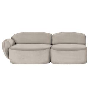 Sofa Vieux Colpo (2-Sitzer) Flachgewebe - Flachgewebe Meave: Grau - Armlehne davorstehend links