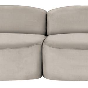 Sofa Vieux Colpo (2-Sitzer) Flachgewebe - Flachgewebe Meave: Grau - Armlehne davorstehend links