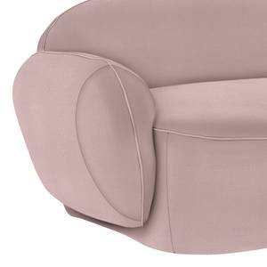 Sofa Vieux Colpo (2-Sitzer) Flachgewebe - Flachgewebe Meave: Mauve - Armlehne davorstehend links