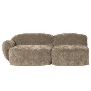 Sofa Vieux Colpo (2-Sitzer) Microfaser - Microfaser Alana: Beige - Armlehne davorstehend links