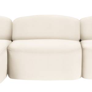 Canapé d’angle Vieux Colpo Tissage à plat - Tissu Meave: Beige - Largeur : 344 cm - Méridienne courte à gauche (vue de face)