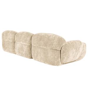 Ecksofa Vieux Colpo Microfaser - Microfaser Alana: Creme - Breite: 344 cm - Longchair davorstehend links